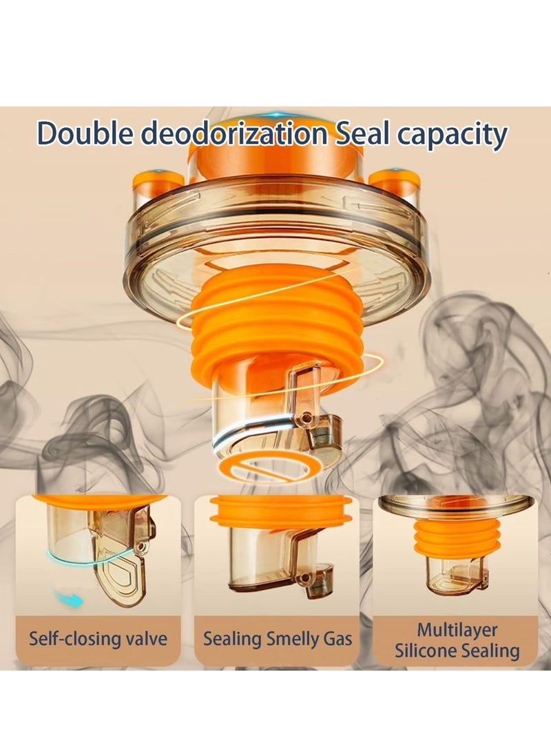 Washing machine drain sealing tube,Hose Backflow Preventer,Sewer Pipe Seal Ring Sealing Cover,Sink Rubber Drain Guard，Sink Drain Seal Pipe - Image 3