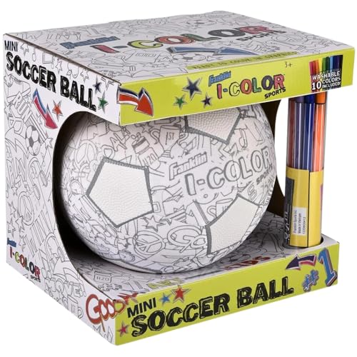 Franklin Sports Kids Mini Soccer Ball - iColor Kids Toy- Youth Soccer Ball - Boy + Girls Toy Ball - Custom Color + Markers Included - Image 4