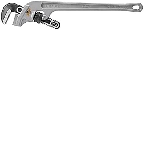 RIDGID 90127 E-924 24" Aluminum End Pipe Wrench with 3" Pipe Capacity, 40% Lighter Aluminum End Plumbing Wrench with Angled Handle - Image 5