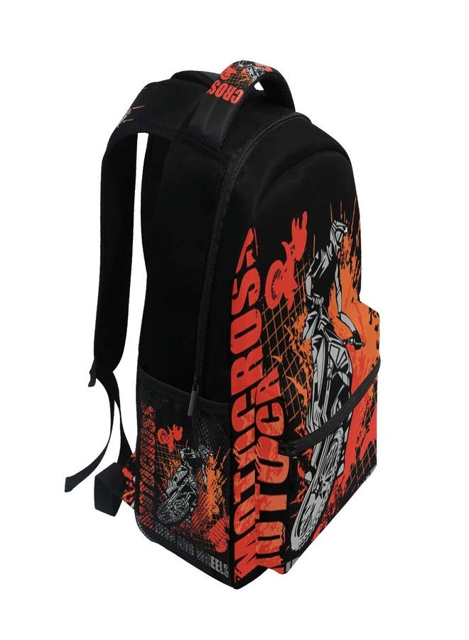 Giwawa Motorcycle Backpack Dirt Bike School Bookbag for Boys Girls Computer Backpacks Book Bag Travel Hiking Camping Daypack for Children's Gifts 16x11.4x6.9 inch - Image 2