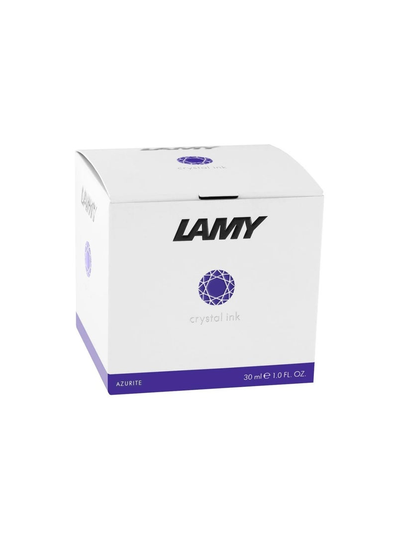 LAMY Crystal Ink Bottle For Fountain Pens And Calligraphy 30ml Content Azurite Ink Colour - Image 3