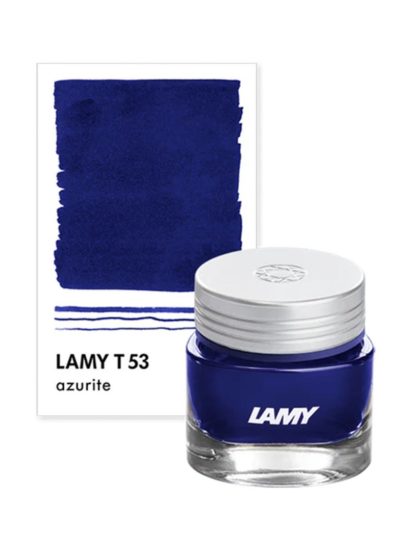 LAMY Crystal Ink Bottle For Fountain Pens And Calligraphy 30ml Content Azurite Ink Colour - Image 1