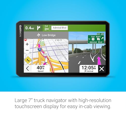 Garmin dezl OTR720, Large 7' GPS Navigator, Custom Truck Routing, Satellite Imagery, Wind Speed, Community-Shared Loading Docks & Parking Availability - Image 3