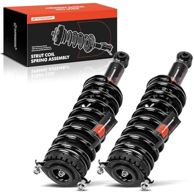 Premium Rear Pair 2 Complete Strut And Coil Spring Assembly Compatible With Subaru Legacy 2005 2006 2007 Driver And Passenger Side Replace 28711392 - Image 1