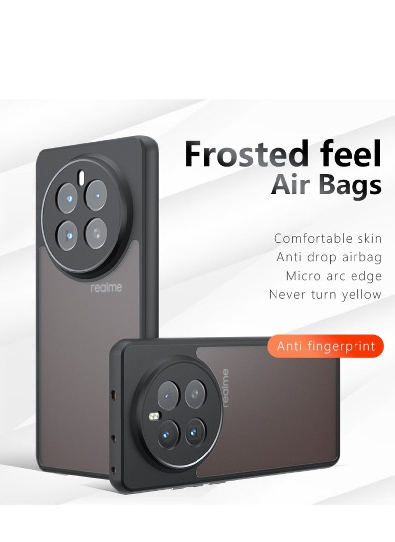 Generic - Realme GT5 Pro 5G - This shockproof hard case features a matte, clear, and transparent design, offering full protection for your phone. It is anti-slip, resistant to yellowing, and provides a durable protective casing to keep your device safe. - Image 1