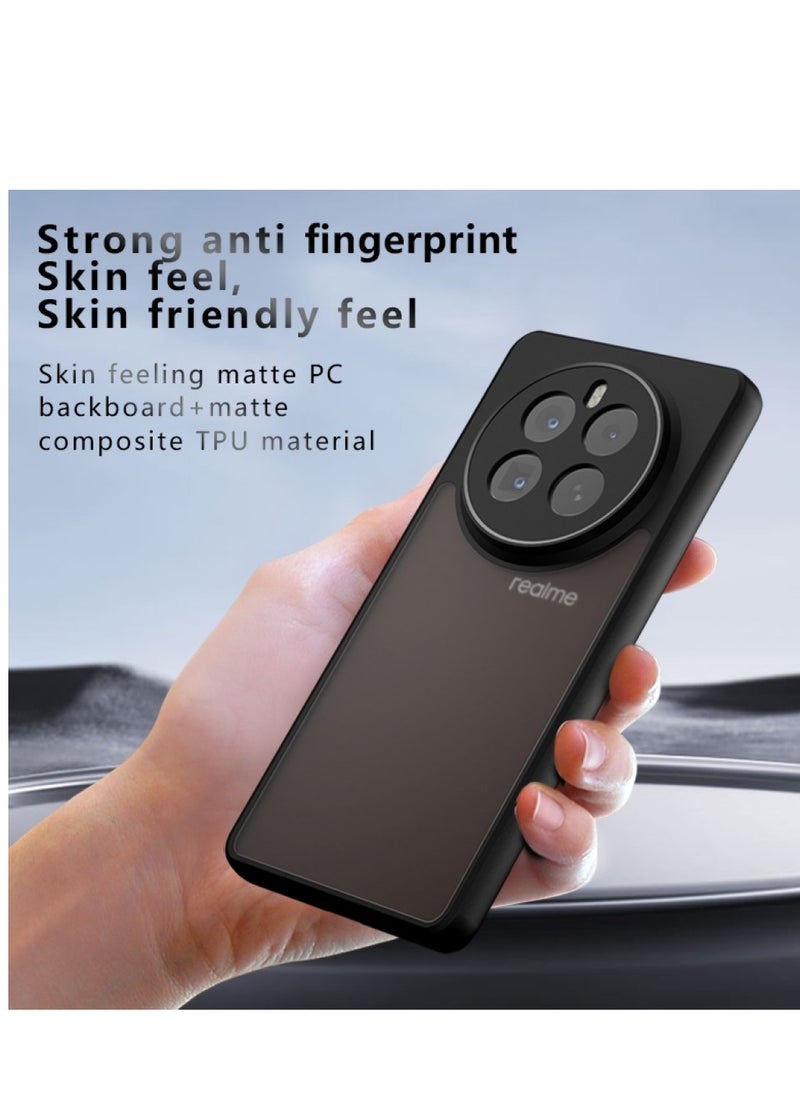 Generic - Realme GT5 Pro 5G - This shockproof hard case features a matte, clear, and transparent design, offering full protection for your phone. It is anti-slip, resistant to yellowing, and provides a durable protective casing to keep your device safe. - Image 1