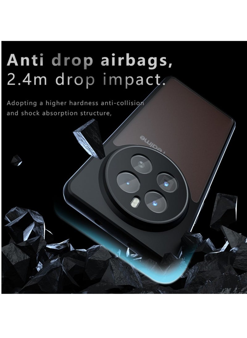 Generic - Realme GT5 Pro 5G - This shockproof hard case features a matte, clear, and transparent design, offering full protection for your phone. It is anti-slip, resistant to yellowing, and provides a durable protective casing to keep your device safe. - Image 1