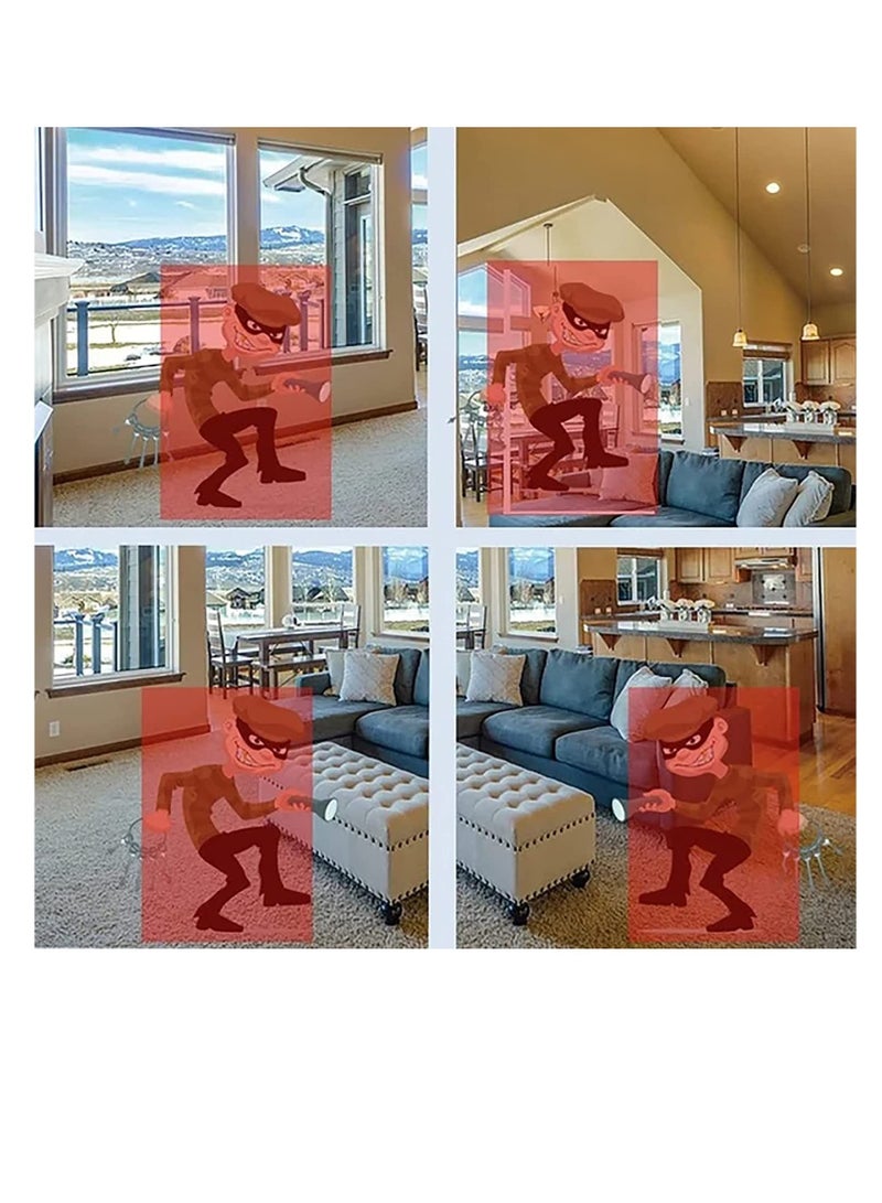 ELTRAZONE WiFi Wireless Security Camera Surveillance Camera HD Night Light Plug Night 1080P Outdoor 360° Panoramic Plug Smart Home Security Wireless Camera (White, One Size) - Image 4