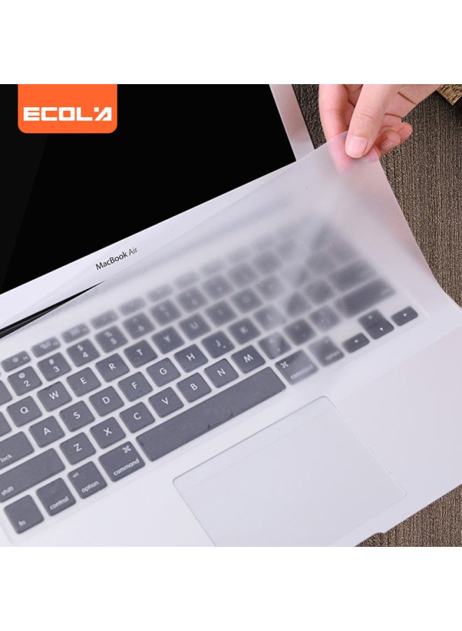 ECOLA حامي لوحة مفاتيح عالمي للكمبيوتر المحمول ل Lenovo Legion Xiaoxin و Thinkpad و Asus و Dell و Hp، 15.6-17.3 بوصة، Kb-El001Wl شفاف - Image 1