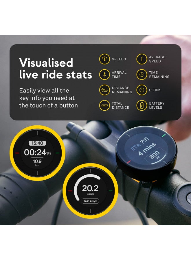 Beeline Bike GPS Computer - Velo 2 | Wireless Global Navigation Map | Weatherproof & 11+ Hours Battery Life | USB Charging | Sat Nav for Cycling with a Strap Mount Included | Glove Friendly - Image 2