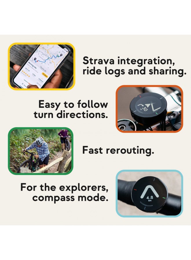 Beeline Bike GPS Computer - Velo 2 | Wireless Global Navigation Map | Weatherproof & 11+ Hours Battery Life | USB Charging | Sat Nav for Cycling with a Strap Mount Included | Glove Friendly - Image 5