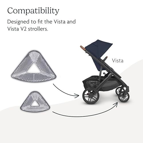 UPPAbaby عاكسات العجلات UPPAbaby لعربة Vista و Vista V2 / التجول بأمان في الليل / تركيب سهل / تشمل أربعة عواكس - Image 5
