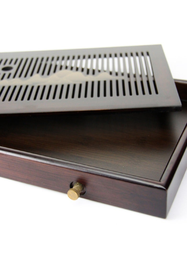 تيلاند لوح شاي من الخيزران من شابان، لوح شاي لحفلات الشاي الصينية التقليدية (غونغ فو تشا) (38 × 24.4 × 3.9 سم) - Image 4