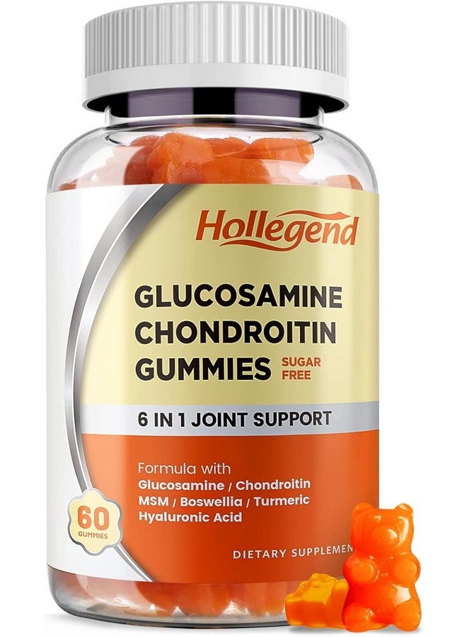 Hollegend HOLLEGEND Glucosamine Chondroitin Gummies Sugar Free, Joint Support Gummies Supplements for Adults Men & Women, 1500mg Glucosamine Chewables with MSM Turmeric, 60 Count - Image 1
