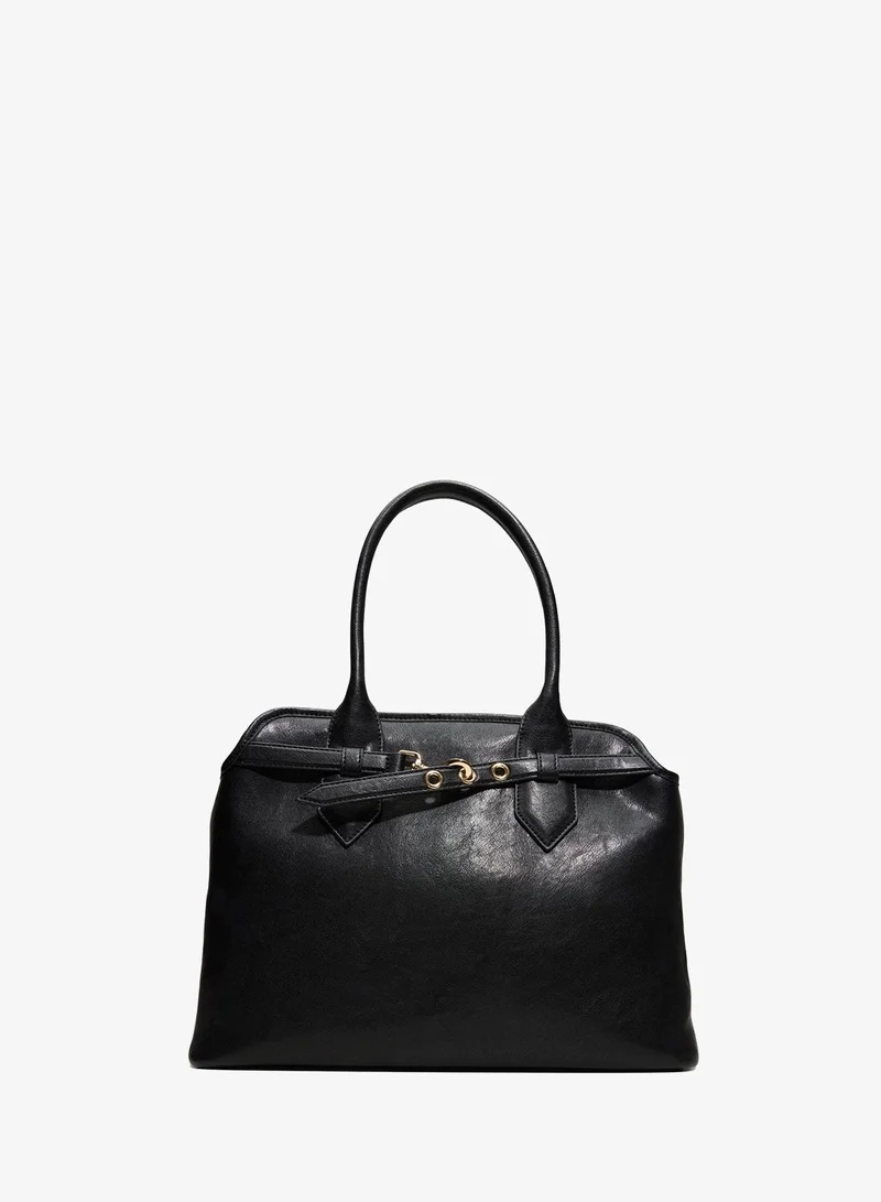 كول ات سبرنج LIZABETH Solid Zippered Tote Bag