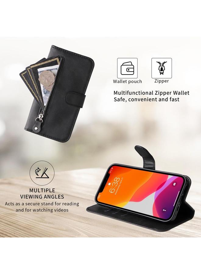 S-TOP Case For Redmi Turbo 4 / Xiaomi Poco X7 Pro Fashion Calf Texture Zipper Leather Phone Case - Image 4