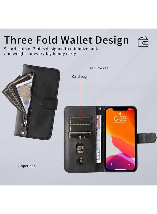 S-TOP Case For Redmi Turbo 4 / Xiaomi Poco X7 Pro Fashion Calf Texture Zipper Leather Phone Case - Image 3