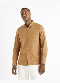 Celio Celio Casual Shirt - Brown  - Image 4