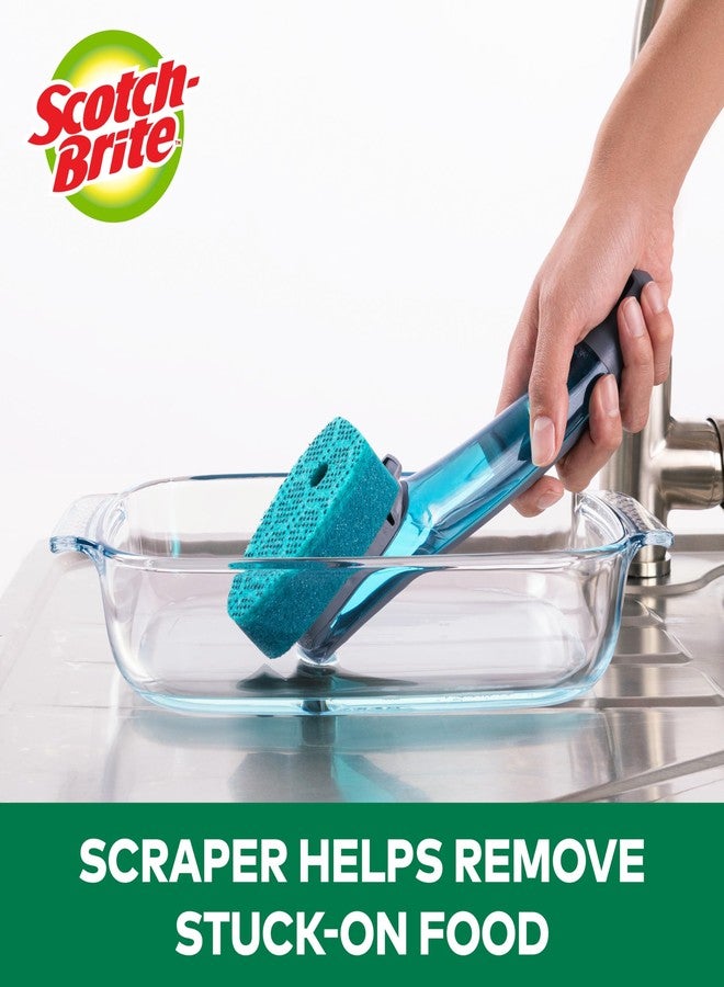 Scotch Brite Scotch-Brite Advanced Soap Control Heavy Duty Dishwand, 1 Dish Wand, Prevents Soap from Leaking, Leak-Free Guarantee, Best for Cast Iron Skillets & Grill Grates, Fits all Scotch Brite Refills - Image 5