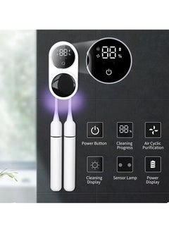 TIGER Rechargeable UV Toothbrush Sanitizer – Wall Mounted Holder, Cordless Portable Toothbrush Sanitizer with Intelligent Sensor & Screen Display for Home, Office, and Business Trips – UV Sterilizer for Oral Care, Germ-Free Toothbrush Cleaning  - Image 3