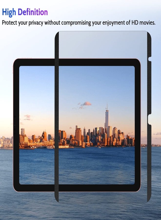 Peslv Magnetic Privacy Screen Protector for iPad 10th 2022 10.9" & iPad 11th A16 2025 11", Removable Anti Blue Light Glare Spy Private Filter, High Sensitive Bubble-Free Black Security Screen - Image 5
