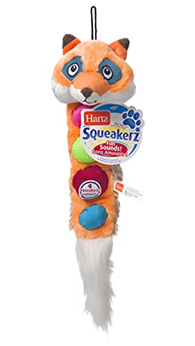 Hartz Squeakerz Stuffing-Free Plush Woodland Animal Dog Toy - Image 1