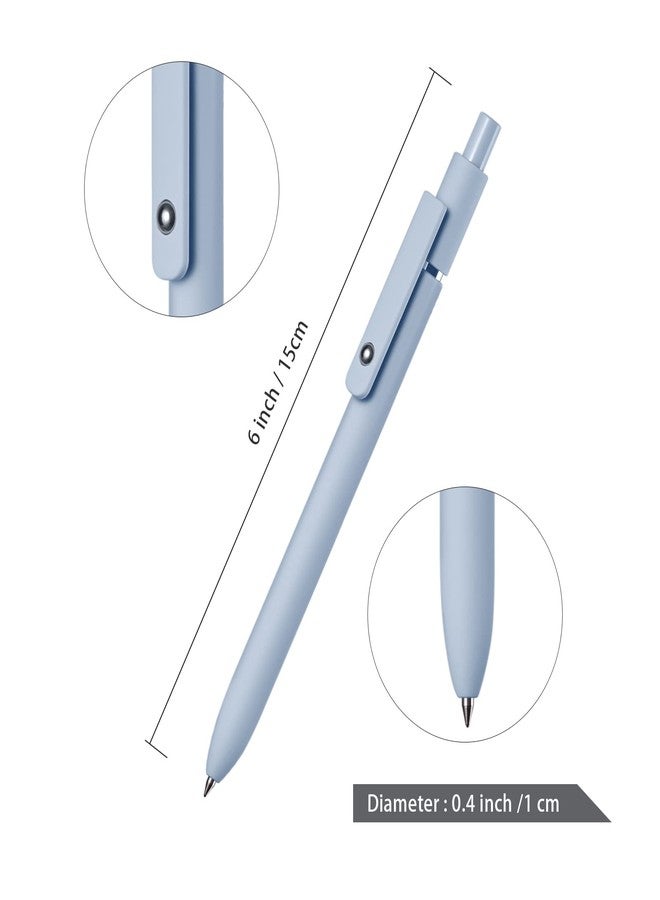 EEOYU 5pcs Quick Dry Ink Gel Pens Fine Point Retractable Roller Ball Pens Black Ink Smooth Writing Cute Aesthetic pens for School Office Home Diary - Image 2