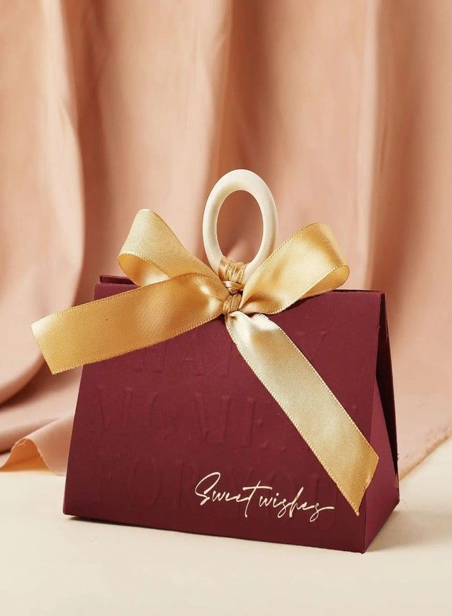 VRB Dec 10 Pcs Folding Gift Boxes With Handle for Packaging/Gift Boxes for Gifting,hamper boxes for gift empty,gift hamper box for gifting,return Gifting,Chocolates, Dry Fruits, Wedding & Pooja Gifts (10 Pcs Golden Special Love Box) - Image 5
