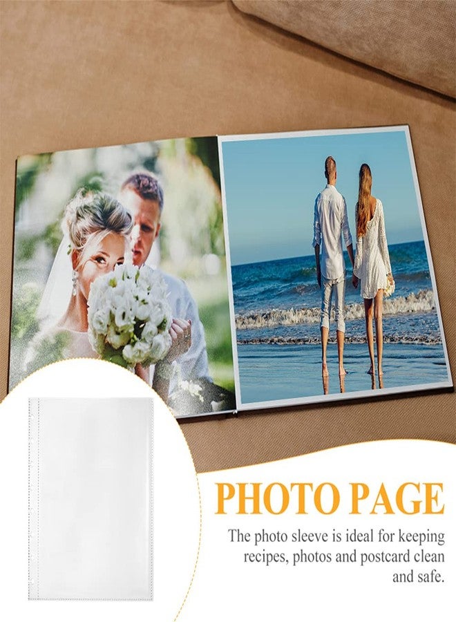 DBKMPZ 25 Pack Refill Sheets, 50 Photo Sleeves 6x8, 8 Ring Binder Pockets, Each Page Holds Two Pictures, Archival Photo Protectors - Image 5
