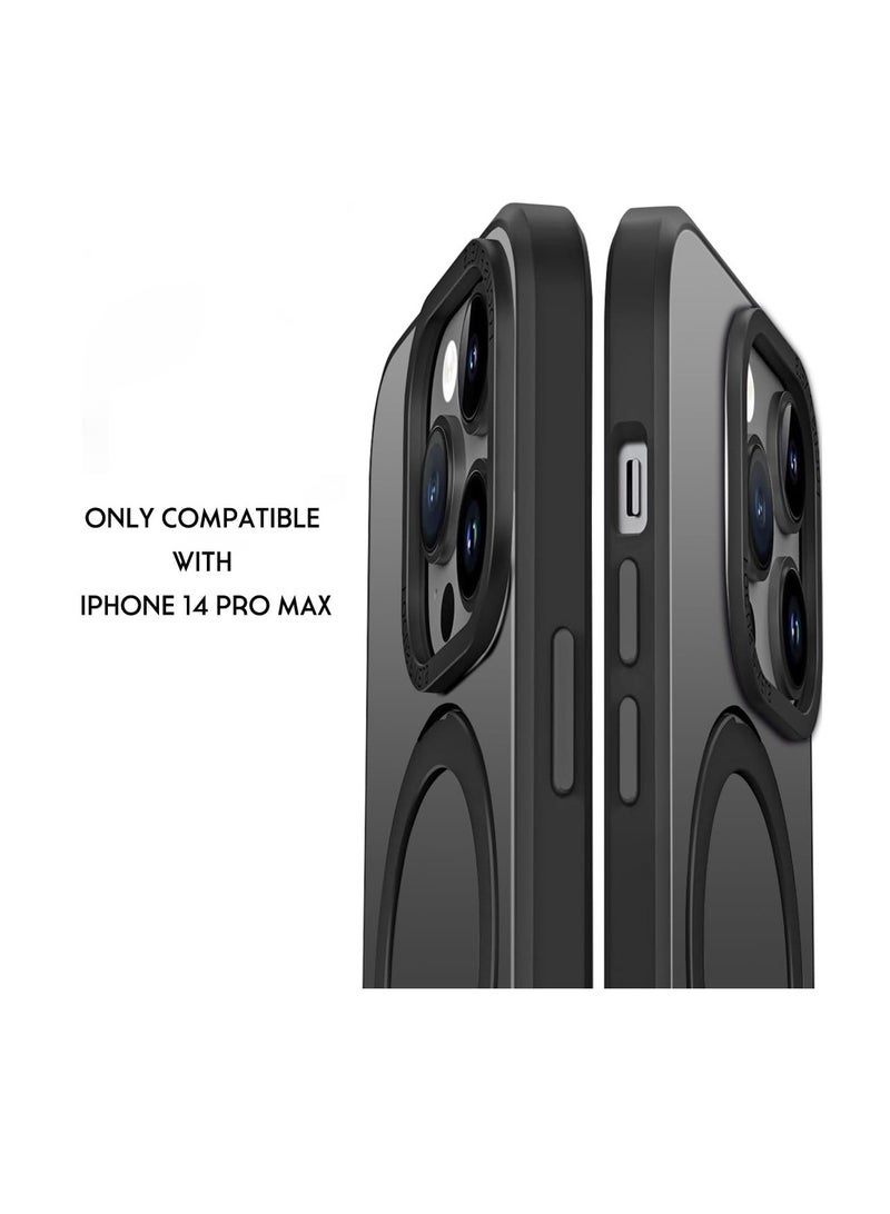 KASTWAVE Ultimate Protection Case for iPhone 14 Pro Max Magsafe Compatible with Aerospace Alloy Hidden Stand,Military-Grade Material, X-Shock Reinforcement,360° Shockproof Protective Black - Image 2