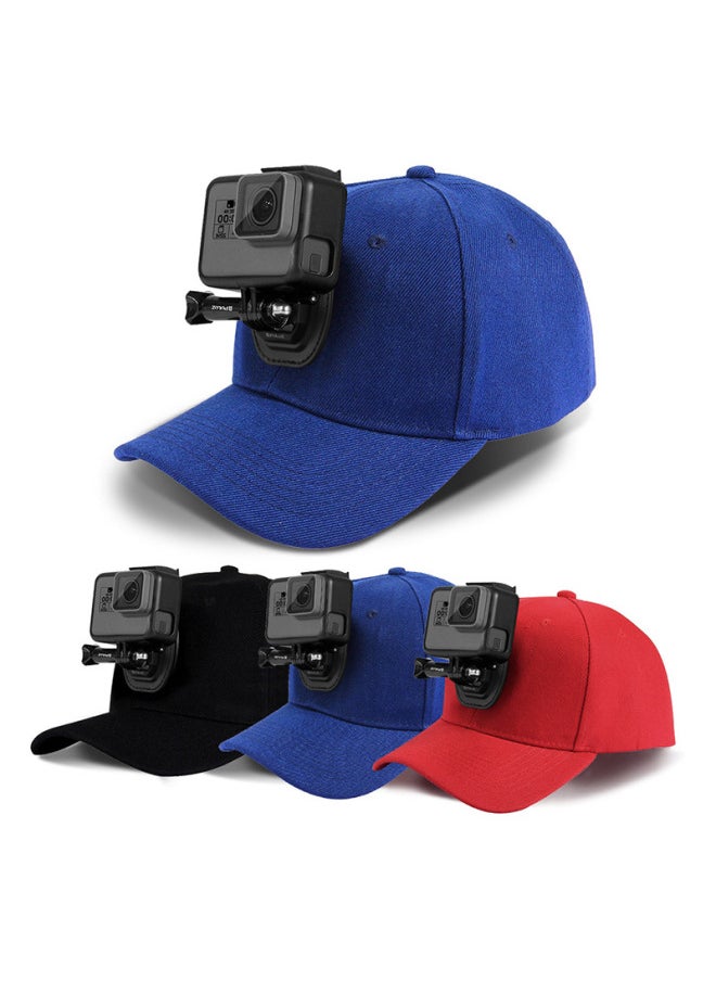 Generic Puluz Accessories For Dji Osmo Action Gopro Includes Dji Hat J-seat Digital Camera Sports Camera Accessories-Color:Dark Blue  - Image 2