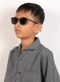 Woggles Stylish Black Wayfarer Kids Sunglasses