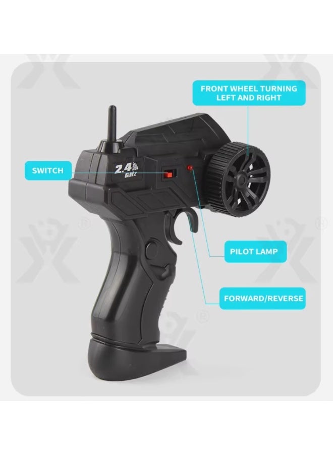 2.4GHz 6WD Off-Road Remote Control Climbing Car – Spray RC Truck, Rechargeable High-Speed Toy for Kids - Blue/Black - Image 4