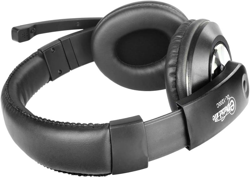 إي داتا لايف سماعة ألعاب DL-1200C مع ميكروفون، أسود، سلكية - Image 3