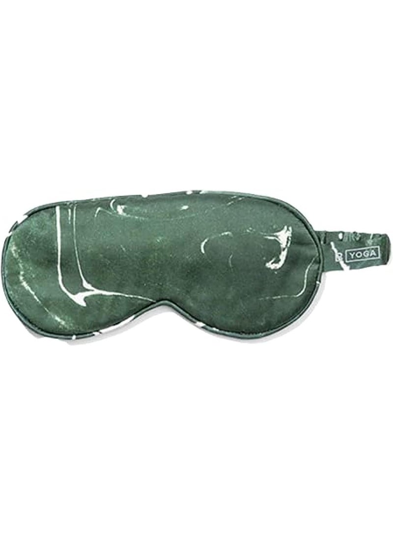 Silk Sleep Mask, Marbled Emerald