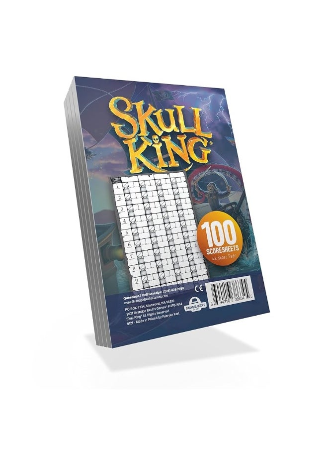 Grandpa Beck's Games Replacement Score Pads for Skull King - The Ultimate Pirate Trick Taking Game | from The Creators of Cover Your Assets & Cover Your Kingdom