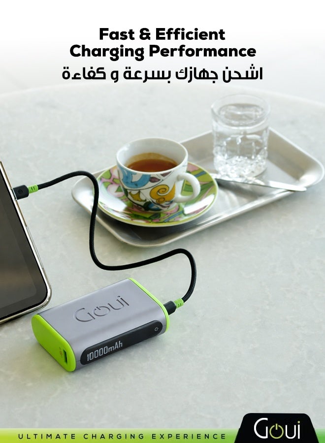 جوي باور بنك بولت بسعة 10000 مللي أمبير | شحن فائق السرعة PD 20 واط و QC 3.0 | تصميم مدمج وآمن للسفر | مزود بكابل Type-C - Image 3
