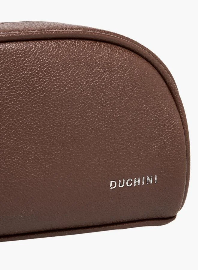 DUCHINI BROWN Men Solid Wrist Strap Pouch for Men | Best Price UAE
