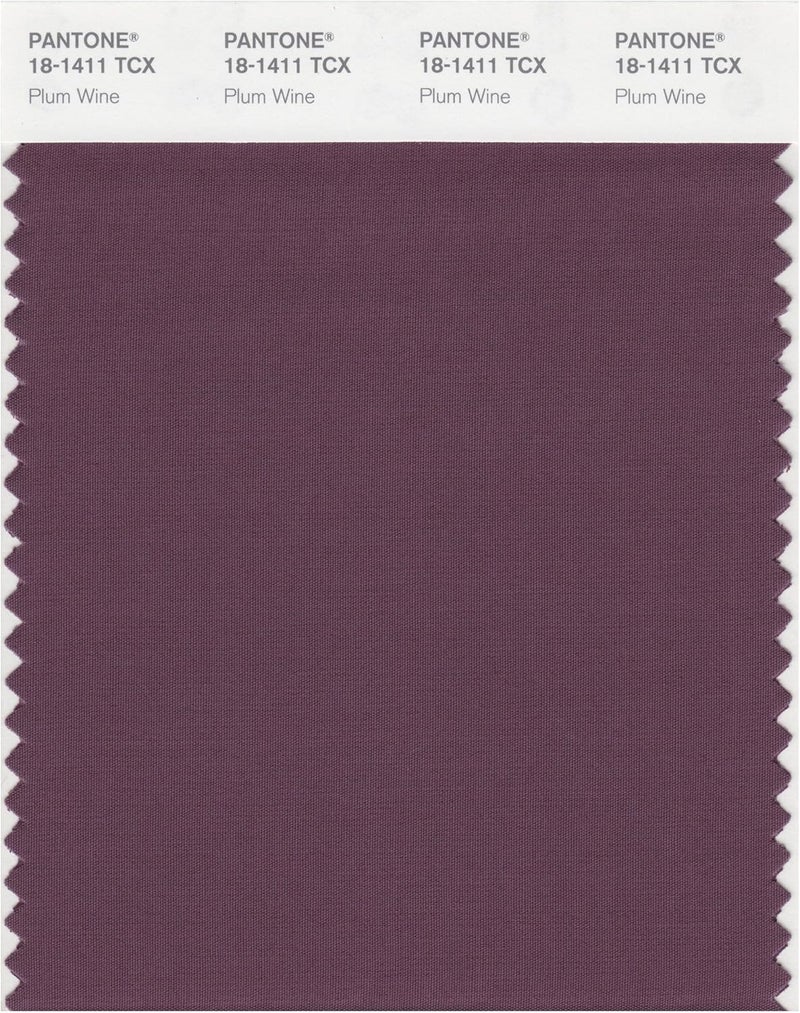 Smart 18-1411X Color Swatch Card, Plum Wine