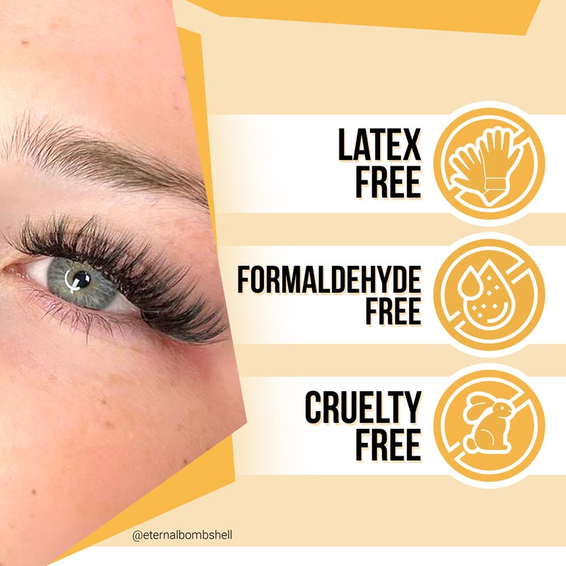 Forabeli Pure Sensitive Eyelash Extension Glue - Forabeli 5ml / 7-8 Sec Drying time/Retention 3-4 Weeks/Black Adhesive for Semi-Permanent Extensions/No Fume/No Irritation/Professional Lash Supplies - Image 5