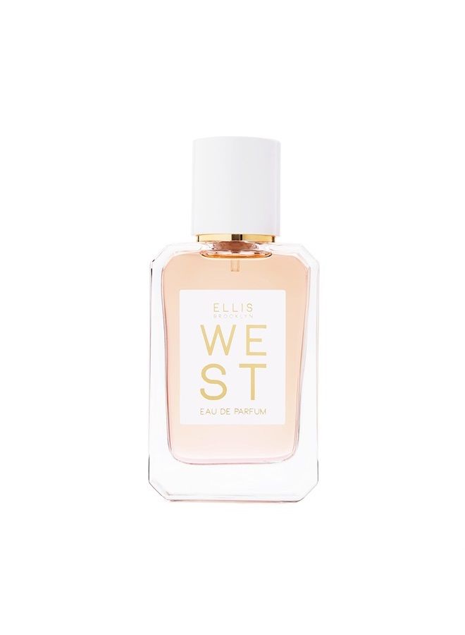 WEST Eau De Parfum - Blood Orange Pear Blossom Vetiver - Clean Vegan Non Toxic Unisex Fragrance - 50 ml