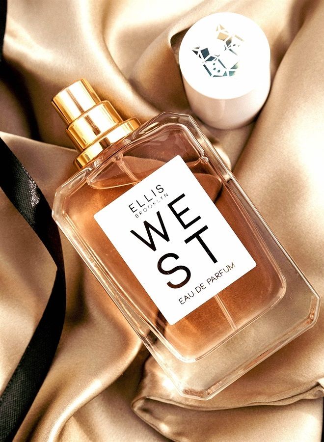 WEST Eau De Parfum - Blood Orange Pear Blossom Vetiver - Clean Vegan Non Toxic Unisex Fragrance - 50 ml
