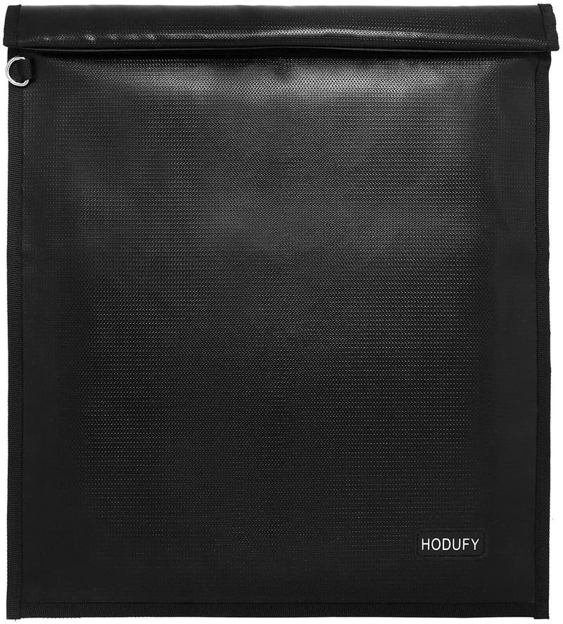 Hodufy Faraday Bag for Laptops (20 x 15 inches), Faraday Cage, Faraday Bags for Phones & Key Fobs, Fireproof & Water Resistant Bag, Anti-Theft Pouch, Anti-Hacking Case Blocker(Black) - Image 1