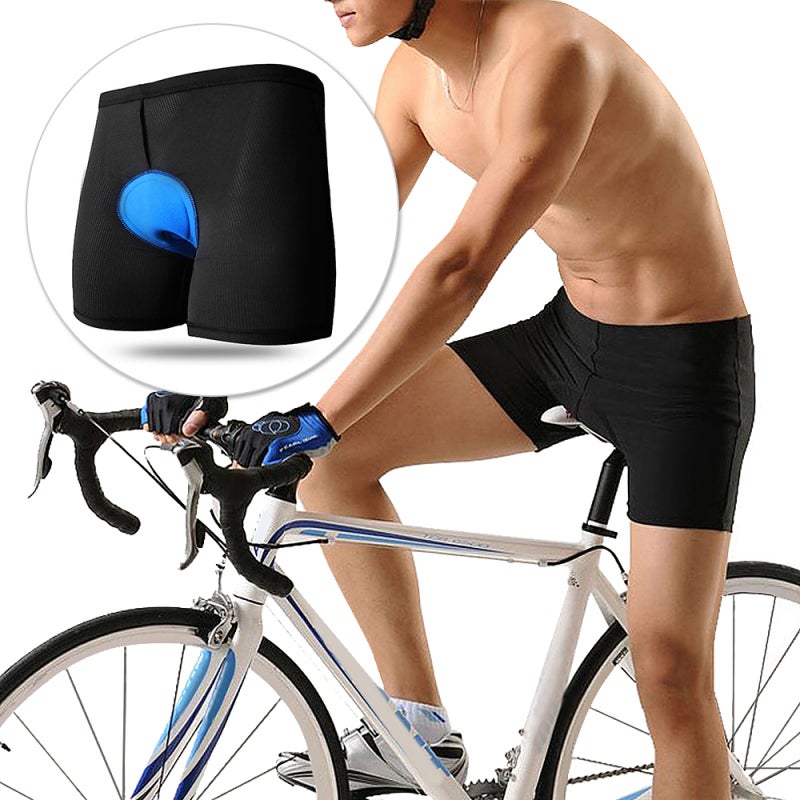 Gel Padded Cycling Underwear: XXXL Lightweight Breathable Polyester Fabric - Moisture-Wicking Quick-Dry Stretchy Fit for Men Long-Distance Road Cycling - Image 2
