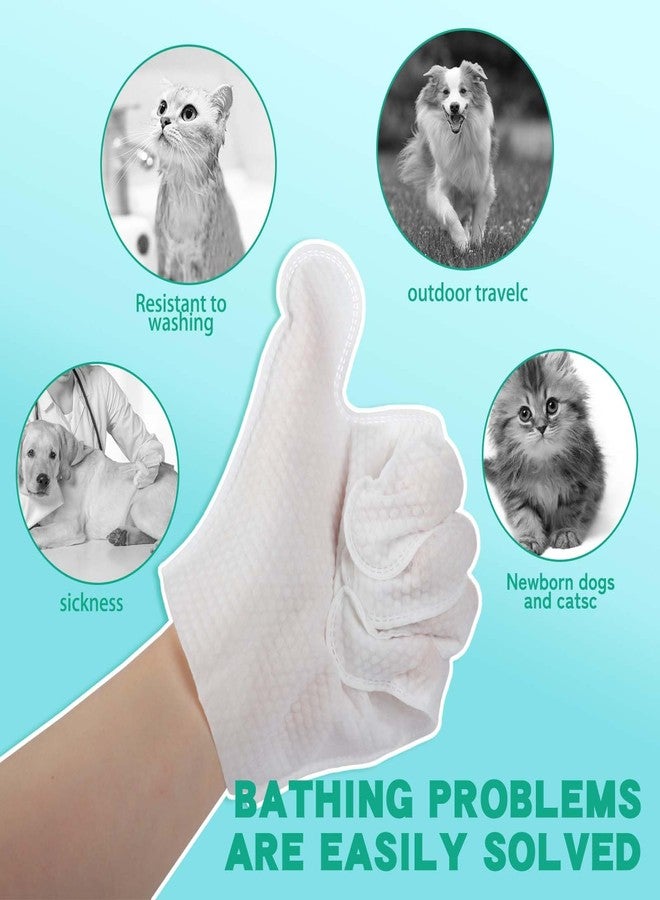 coldpa Pet Glove Wipes,Dog and Cat Cleaning Gloves, Cleaning Glove for Dog and Cat, Fur Face, Ears, Eyes, Pet Grooming Wipes, Nourishing Fur, for Daily Care and Travel, No Rinse(6PCS) - Image 3