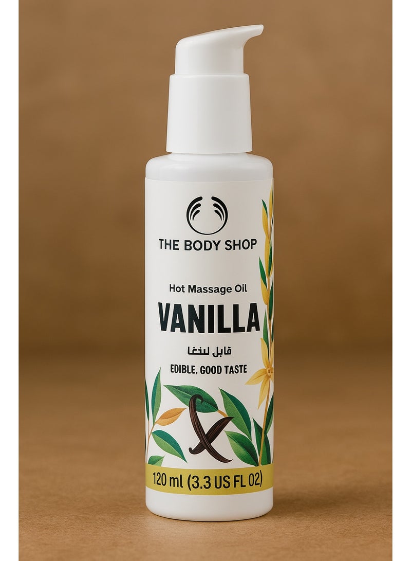 ذا بودي شوب زيت مساج فانليا قابل للأكل من ذا بودي شوب – 120 مل | زيت تدليك ساخن بتركيبة طبيعية  – نكهة فانيليا حلوة ولمسة دافئة للجسم - Image 2