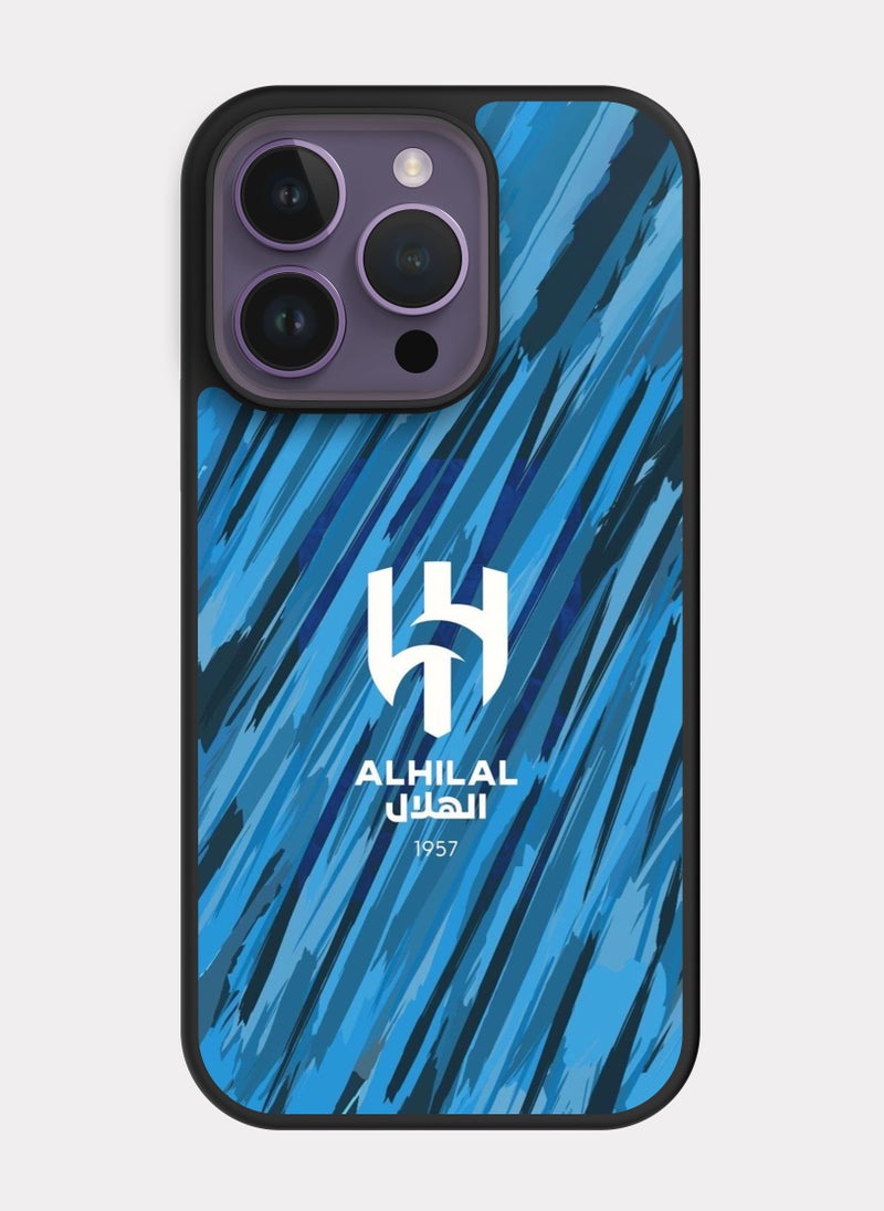 بكسلات كفر ايفون 14 برو نادي الهلال ازرق - Image 1