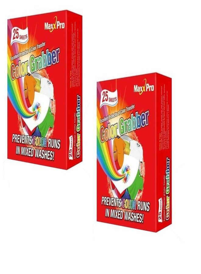 MAXXPRO Color Grabber/Catcher Laundry Sheets - 50 Count | Prevent Colour Transfer, Protect Clothes, Allow Mixed Washes | Color Protection | Safe For Fabrics & Water Temperatures | Pack Of 2(50 Units) - Image 1