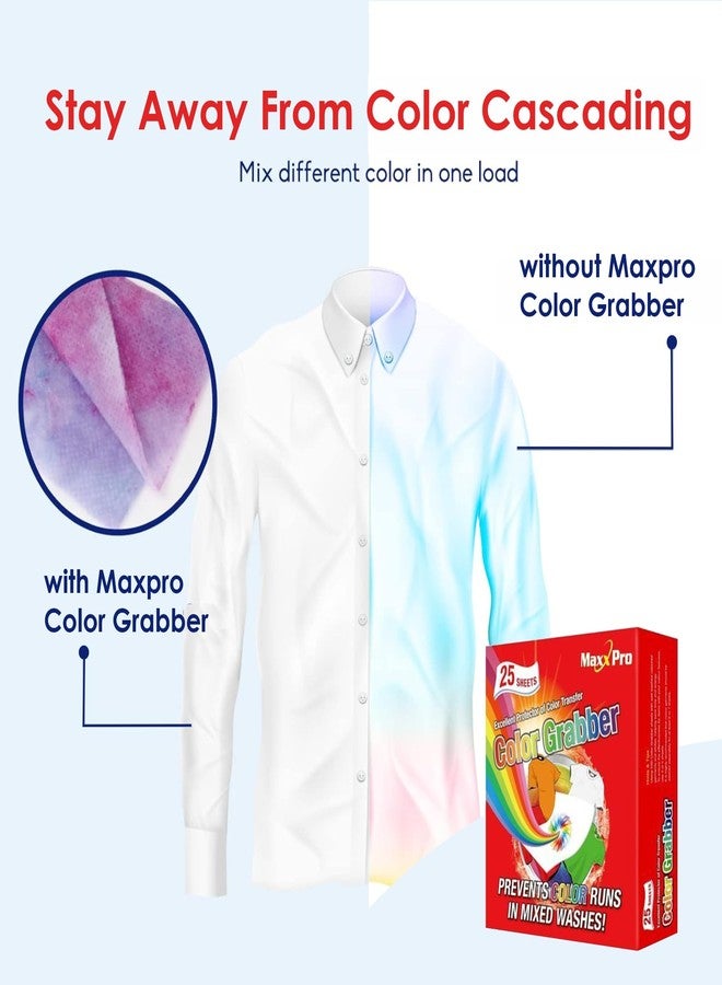 MAXXPRO Color Grabber/Catcher Laundry Sheets - 50 Count | Prevent Colour Transfer, Protect Clothes, Allow Mixed Washes | Color Protection | Safe For Fabrics & Water Temperatures | Pack Of 2(50 Units) - Image 5