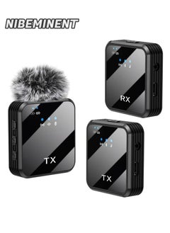 NIBEMINENT Wireless Lavalier Microphone, TikTok Live Mobile Video Recording 2.4G Noise Reduction Mini Microphone for Live Video, Recording Vlog, Interview, Online Classroom  - Image 1